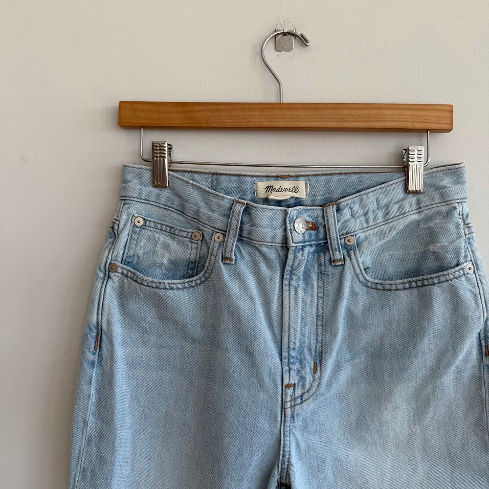 Madewell The Perfect Vintage Denim High Rise Straight Leg Jeans Blue 27 - Picture 4 of 11